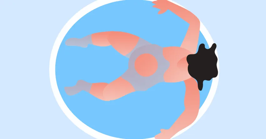 Плавучесть воды помогает легко менять позы