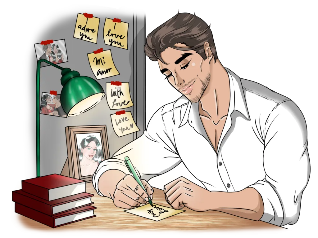 Обмен любовными письмами при свечах