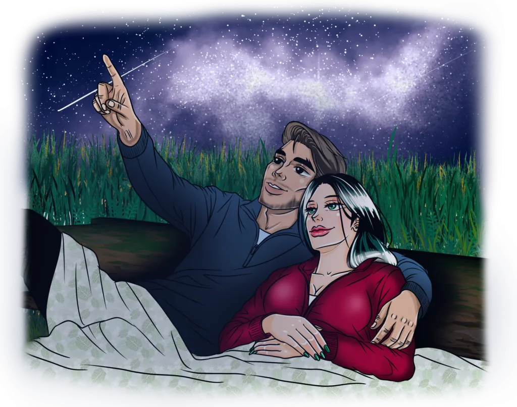 Вечер под звездным небом