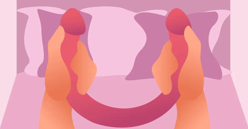 двухсторонний фаллоимитатор