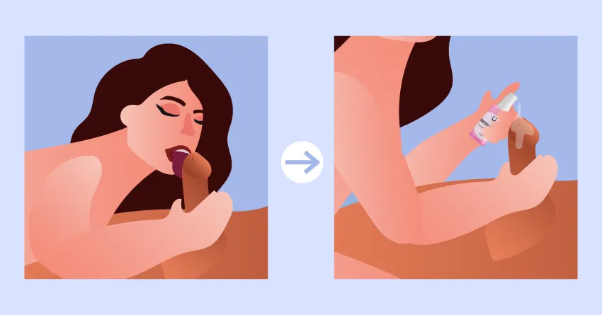 массирования или облизывания